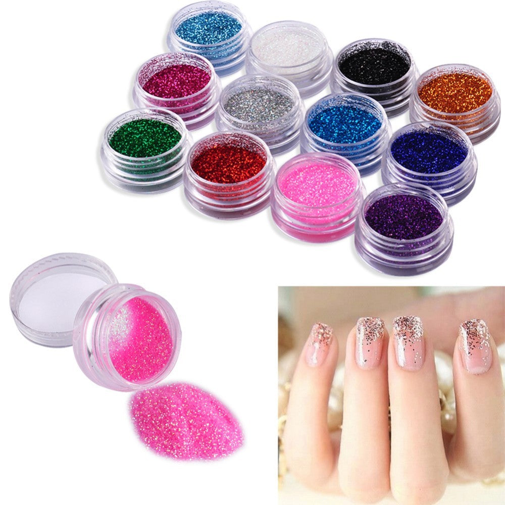 24 Color 3D Nail Art Decoration – Multi-Color Nail Accessories Set